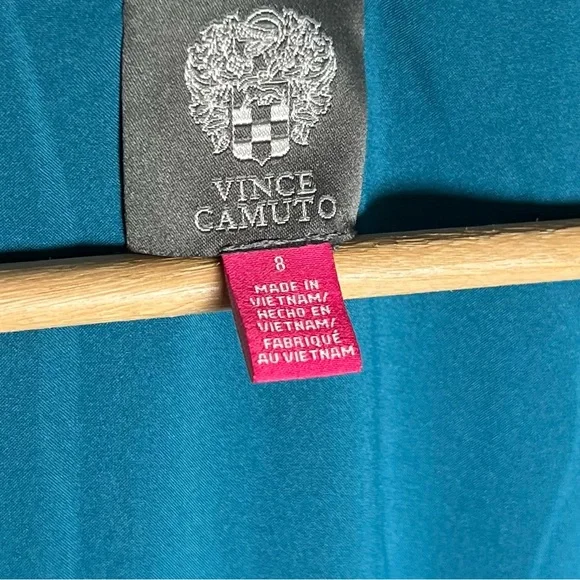 New! Vince Camuto Teal Floral Paisley Print Midi Dress - Picture 6 of 7